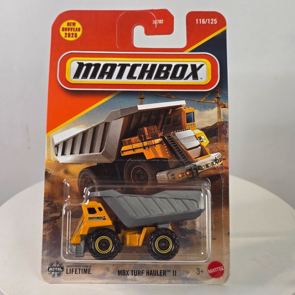 Matchbox MBX Turf Hauler II Die-Cast Construction Truck 116/125 New 2023 3+ Matt